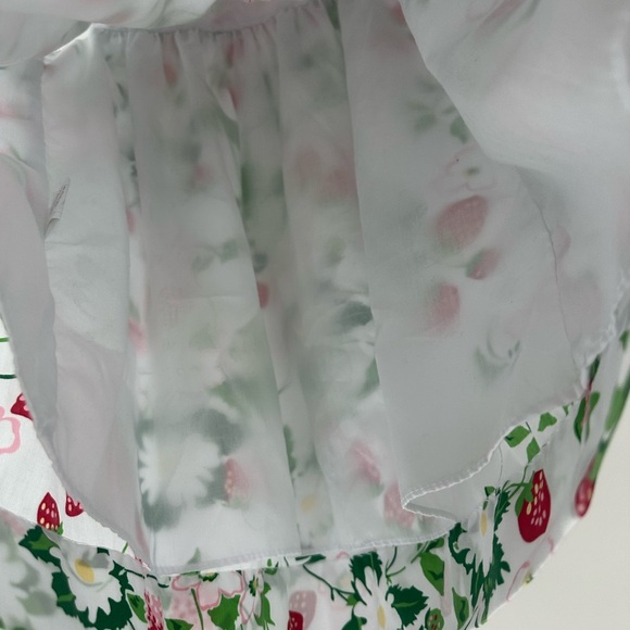 The Beaufort Bonnet Company Floral Strawberry Dress - White, Red, Green - Picture 7 of 10
